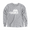 Board Like A Girl Girls Long Sleeve T-Shirt Grey 
