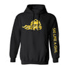 Ski Like A Girl Womens Hoodie Black Paisley