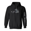Board Like A Girl Womens Hoodie Black White Camo 