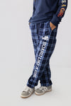 Board Like A Girl Women's Flannel Pajama Pants Navy Plaid