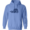 Board Like A Girl Womens Hoodie Carolina Blue Navy 