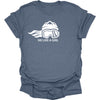 Ski Like A Girl Womens Short Sleeve T-Shirt - Heather Indigo Blue (Overstock) image 0