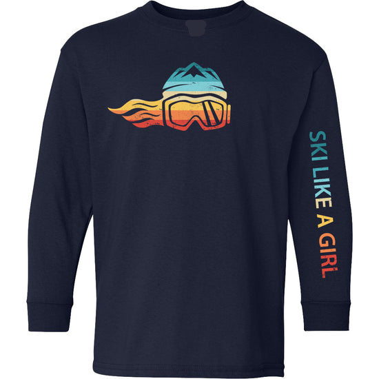 Ski Like A Girl Girls Long-Sleeve T-Shirt "The 1983" (Overstock) image 1