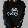 Ski Like A Girl Girls Hoodie Black Paisley