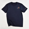 Ski Like A Girl Womens Classic Short Sleeve T-Shirt Navy Blue Tie-Dye