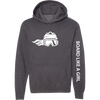Board Like A Girl Girls Hoodie Dark Grey 