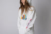 Ski Like A Girl Girls Hoodie Tie-Dye Logo (Overstock) image 1