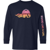 Board Like A Girl Girls Long Sleeve T-Shirt Retro Sunset 