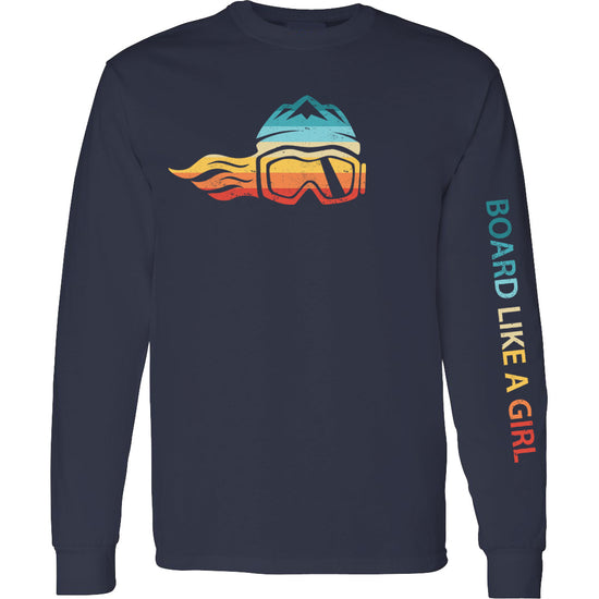 Board Like A Girl Womens Long-Sleeve T-Shirt "The 1983" (Overstock) image 0