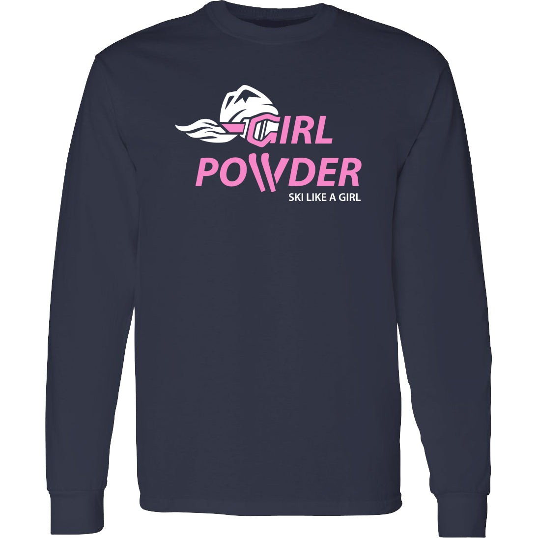 Girl Powder Womens T-Shirt - Navy