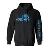 Ski Like A Girl Womens Hoodie Black Paisley