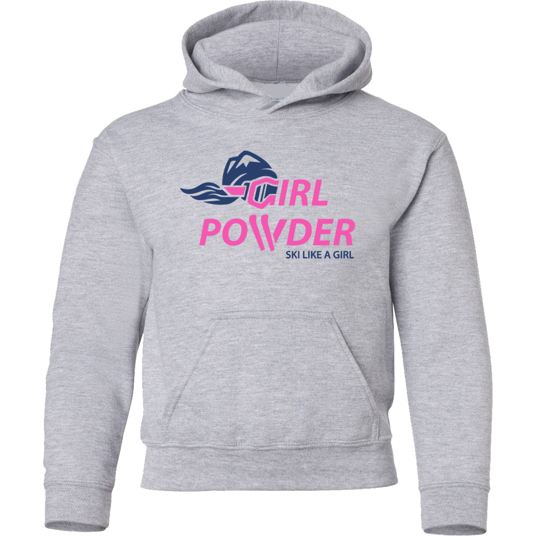 Girl Powder Girls Hoodie - Grey
