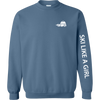 Ski Like A Girl Womens Classic Crewneck