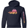 Board Like A Girl Girls Hoodie Retro Sunset 