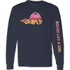 Board Like A Girl Womens Long Sleeve T-Shirt Retro Sunset 