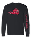 Ski Like A Girl Womens Long Sleeve T-Shirt Black Paisley