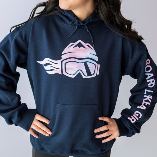 Board Like A Girl Womens Hoodie Cotton Candy 