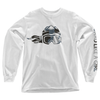 Board Like A Girl Girls Long Sleeve T-Shirt White Camouflage Logo 
