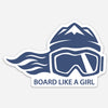 Board Like A Girl Sticker Navy Blue (5” or 3”) 