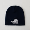 Ski Like A Girl Embroidered Beanie Navy