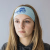 Ski Like A Girl Headband Carolina Blue