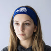 Ski Like A Girl Headband Navy Blue 