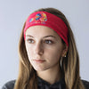 Ski Like A Girl Headband Pink Tie-Dye