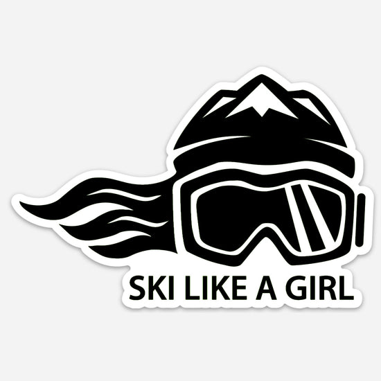 Ski Like A Girl Sticker Experts Only