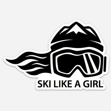 Ski Like A Girl Sticker Experts Only