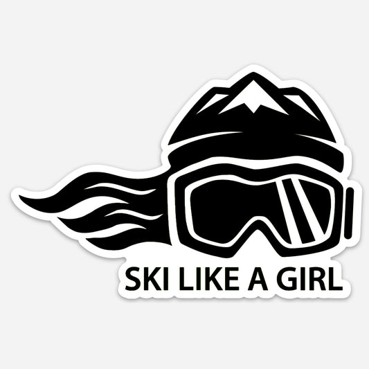 Ski Like A Girl Sticker Experts Only