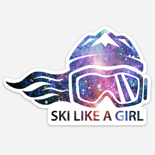 Ski Like A Girl Sticker The gALEXy