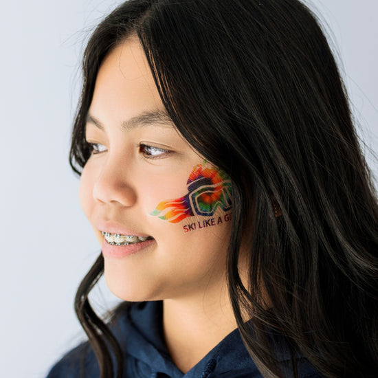 Ski Like A Girl Temporary Tattoo 2