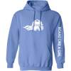 Board Like A Girl Womens Hoodie Carolina Blue White 