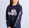 Ski Like A Girl Womens Long Sleeve T-Shirt Cotton Candy