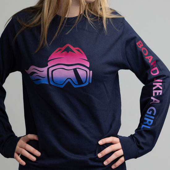 Womens Snowboard Long-Sleeve T-Shirt Aurora