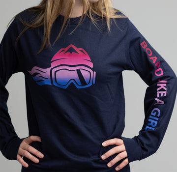 Womens Snowboard Long-Sleeve T-Shirt Aurora
