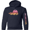 Ski Like A Girl Girls Hoodie Retro Sunset (Overstock) image 1
