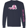 Ski Like A Girl Womens Breast Cancer Awareness Long Sleeve T-Shirt