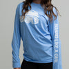 Womens Snowboard Long-Sleeve T-Shirt Carolina Blue
