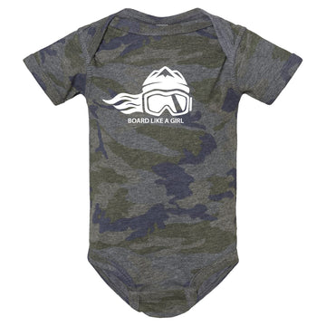 Baby Snowboard Bodysuit Camo