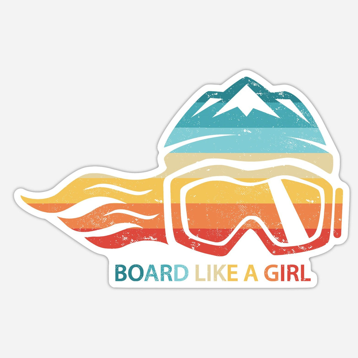 Board Like A Girl Sticker "The 1983" (5" or 3") - Ski Like A Girl