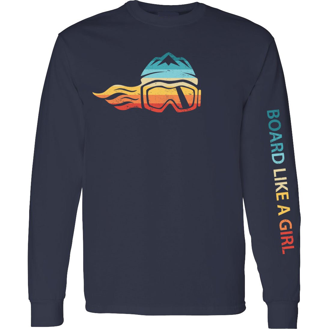 Board Like A Girl Womens Long-Sleeve T-Shirt "The 1983" (Overstock) - Ski Like A Girl