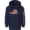 Toddler Snowboard Hoodie Retro Sunset