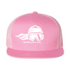 Snowboard Trucker Hat Pink