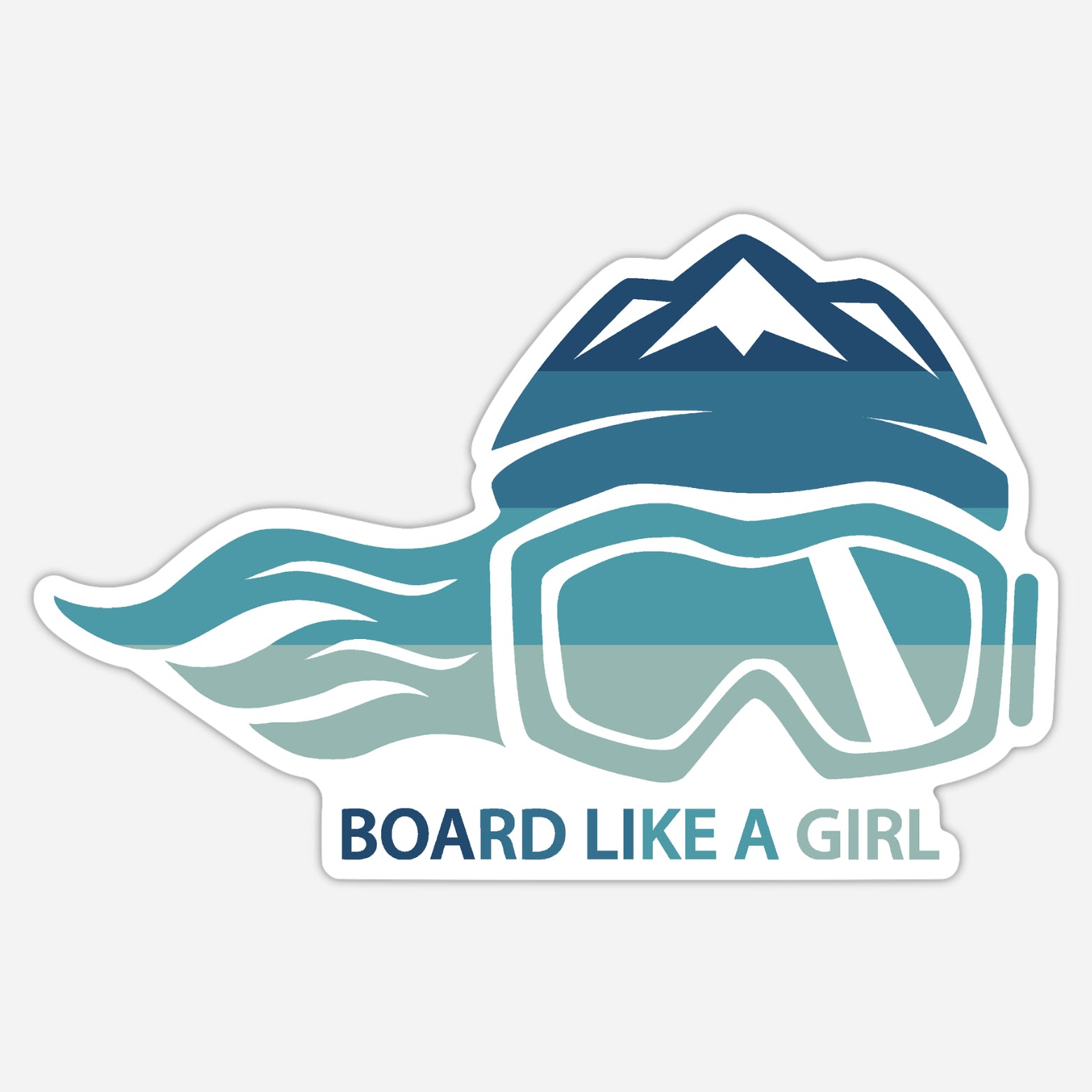 Board Like A Girl Sticker Winter Ice