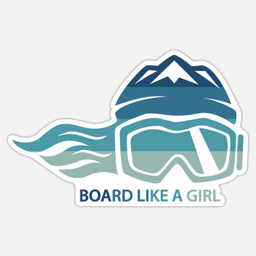 Board Like A Girl Sticker Winter Ice