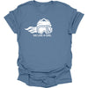 Ski Like A Girl Womens Short Sleeve T-Shirt - Indigo Blue (Overstock) image 0