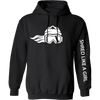 Shred Like A Girl Womens Hoodie Black White Logo 