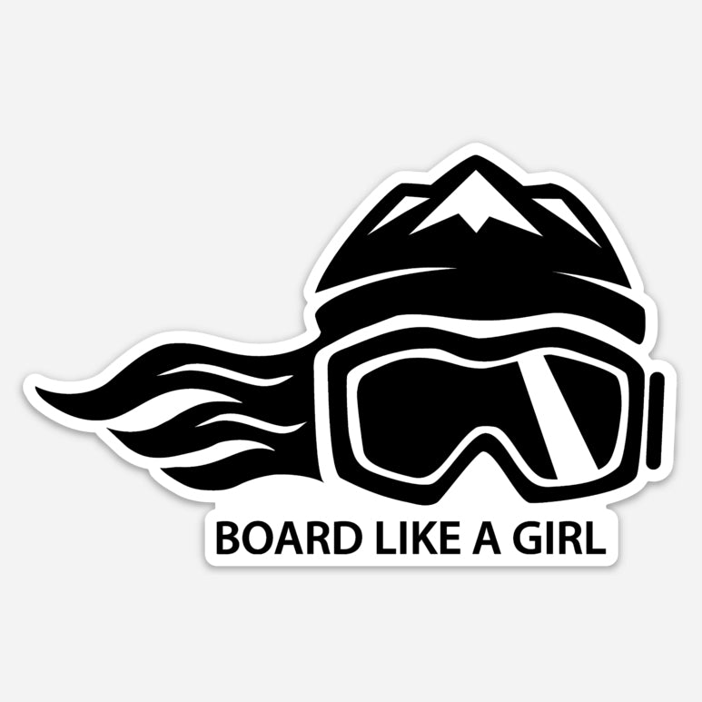 Board Like A Girl Sticker "Experts Only" (5” or 3”) 