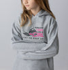 I Know I Ski Like A Girl Try To Keep Up Girls Hoodie - Grey